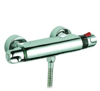 Kaizen MIX5900 misturador termostático para chuveiro/bidet, corpo em latão cromado, 3/4" polegada, conexão roscada, produto importado
