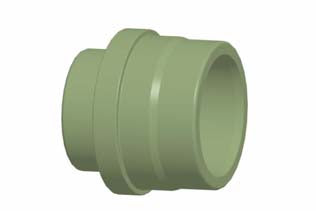 Knappe 68PP/BSP Conector em PVC, comprimento 186,00mm, para unidade de remoção de sulfato, produto importado, Anychem, SP8Z6M40-S, 3SPU, produto importado 