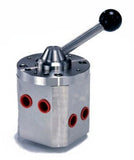 Bifold Marshalsea 14550-11R1 Valvula hidraulca Bifold, tipo seletora, direcional, conexão fêmea 3/8" NPT, acionamento por alavanca manual, material do corpo AI AISI 316 (aço inoxidável), pressão máxima 10.000 psi, para montagem em painel, ficha tecnica catalogo datasheet