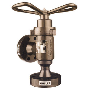 Masterflo 23A6S3A6RS73PY2 valvula manifold estrangulamento, 2 vias, aço carbono, presão de oeração 10000 psi, volante manual, extremidade flangeada 3", importado