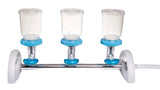 Millipore EZFITMIC03 manifold para filtração laboratorial, 3 posições para funis e membranas, microfil, 117x168x433 mm, 2,9kg, importado, datasheet