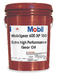 Mobilgear 600 XP 150 óleo lubrificante transmissão, ISO 150, embalagem balde 20L (5 galões), substitui Lubrax Gear 150, produto importado, datasheet