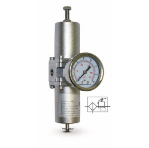 Norgren YR2ACA1H1BS040 Regulador de pressão, 1/4" NPT-F AISI 316, diafragma NBR, saída 0,5 a 10 bar, pressão máxima de entrada 20 bar, importado