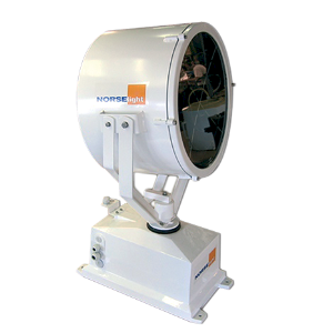 Glamox Norselight 500107241 Holofote de busca, SL40 R5 SH470, 230V 2000W CF, halogenio, com controle remoto via joystick R5, produto importado, datasheet