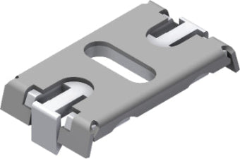 Oglaend 2208752 placa para adaptação abraçadeira, 26,8 x 7,78 x 42,6 mm, corp em AI AISI-316 L, Hilti 2208752, ETIN-D TP-TC-WH SS/PA, importado, datasheet