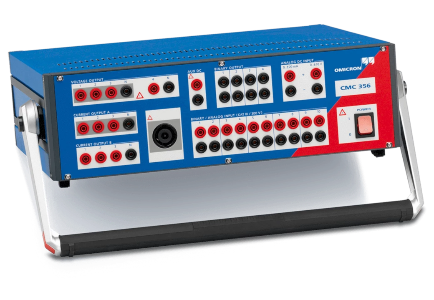 Omicron CMC356 + Acessórios Caixa de Calibração, para relé, tensão de alimentação 110/220 Vca, conforme documentos RM 3010.92-5140-700PK2001, produto importado rf1