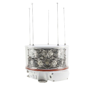 Orga L410EX-W-10 luz LED marítima, 230 Vac 400 Hz, 10 MN, 'U' do NCCP, LM-230V-MAR-PC-AC-10M-IIC-T4-IP66, importado, datasheet