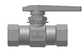Parker Detroit válvula de esfera 1/2", corpo em aço inox 316, para alta pressão, rosca NPT-F fêmea, produto importado, datasheet