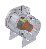 Perar EB-F-15-RJ-105-SS-A 8 Válvula de esfera, 8" polegadas, aço inox AISI 410, A105, 17-4-PH, trunnion, produto importado, catalogo datasheet