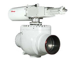 Perar ECF-01-RF-995-CS-A Válvula de controle, on-off, obturador esfera, NPS 3 (DN80), flange ASME B16.5 FR, classe 150, corpo em aço inox AI UNS J93404, internos Trunnion, disco IA UNS S32750, abertura rápida, passagem plena, atuador pneumático cilindro retorno mola, 2" a 8", produto importado, catalogo datasheet