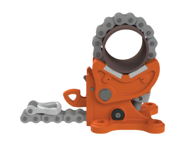 Petol TVA116 torno Tongvise, diametro externo Ø 4" a 14" polegadas, largura aperto&nbsp;7", peso 48kg (107 lbs), capacidade máxima trabalho 38,500 ft-lbs, datasheet