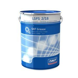 SKF LGFG-2 Graxa lubrificante industrial para rolamentos motores elétricos, ASTMD-2265, balde 18kg, grau NLGI 2, produto importado, ficha tecnica datasheet