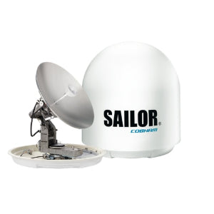 Sailor 120 XTR TVHD sistema com antena, Sea Tel Cobham 4075120B-00500, faixa frequência 10,7 - 20,2 GHz, 80W, conector N, F, produto importado, datasheet