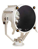 Sanshin ADT-40 SU Holofote de busca, halógeno, 180º de movimento horizontal, 90º vertical, lâmpada halógena, 2000W, 220Vca, 60Hz, corpo em aço inoxidável, difusor de vidro temperado, proteção IP55, IEC 60529, controle manual, produto importado, ficha tecnica catalogo datasheet