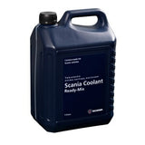 Scania Ready-Mix Fluido para Radiador, a base de etandiol/etilenoglicol, norma de especificação ASTM D-4985, frasco com 5L (litros), produto importado, ficha tecnica catalogo datasheet