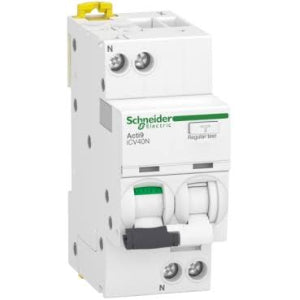 Schneider Electric 19626 disjuntor de proteção, RCBOs, 240V bipolar, corrente residual 30mA, nominal 20A, 21617, descontinuado, substituto equivalente A9DE3620