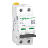 Schneider Electric A9F84216 disjuntor miniatura, 2P 16A 440 Vca 60Hz, bipolar (2P), unidade térmica e eletromagnética fixa, disparo tipo C, produto importado