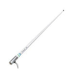 Shakespeare VHF 5101 Antena, 6dB, cabo 15' RG 58, conector tipo PL-259 , 8' pés (2,4 metros) de comprimento, montagem 4187 ou 5187, potência máxima de entrada 50W, banda 5 MHz, cor branca, produto importado