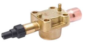 Carrier 06EA660164 Válvula de serviço, corpo em latão (brass), substitui o antigo 06EA660091 (ferro fundido) e EN07EA510, NCM 84818090, produto importado, catalogo datasheet