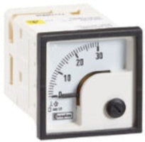 TE Connect Crompton E242-89R-G-HG amperimetro para painel de comando, analógico, bobina móvel, 4-20 mA, quadrado, 48 mm, 242-055, termoplástico, importado