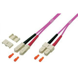 Techly 028016 cabo de fibra óptica montado, rede, multimodo, 2 fibras (duplex), LSZH, conector SC, 3 mm diametro, 5m de comprimento, importado