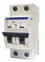 Terasaki EPD 06252 TECS Micro Disjuntor MCB, termomagnético, 2 polos, corrente nominal 25A (amperes), tensão 220 VAC, capacidade de ruptura 6kA, curva D, fixação em trilho, produto importado