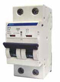 Terasaki EPD 06252 TECS Micro Disjuntor MCB, termomagnético, 2 polos, corrente nominal 25A (amperes), tensão 220 VAC, capacidade de ruptura 6kA, curva D, fixação em trilho, produto importado