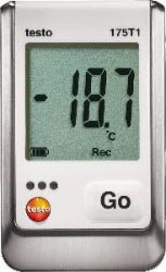 Testo 175 T1 data logger de temperatura, 0572 1751, faixa de medição -35 a +55°C, IP65, mini USB, slot cartão SD, memória 1.000.000 valores medidos, datasheet