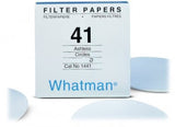 Whatman 1441-125 12,5cm papel filtro quantitativo, filtração rápida, superfície rugosa 20-20 µm, Ø 12,5cm, gramatura 84g/m², caixa c/ 100 unidades, importado