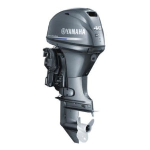 Yamaha F40 FETL Motor de Popa, 4 tempos, potência 40 HP, 3 cilindros, 747 cm³, partida elétrica, injeção eletrônica, 5000-6000 RPM, produto importado, datasheet