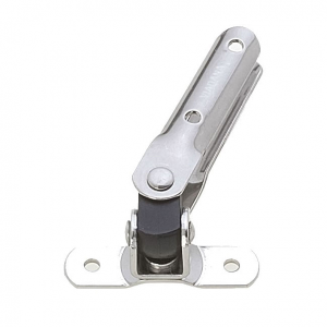 Conector de cana redondo com articulação cardan de 12 a 14 mm, furos na base de 38 mm, furos de fixação Ø 4 mm, produto importado
