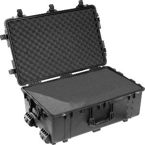 Pelican 1650 maleta de proteção, meididas 80.2 x 52.0 x 31.6 cm, 12,7kg, IP67, alça e rodas, -40°C a 99ºC, corpo em polipropileno, ABS, importado, datasheet