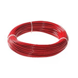 Pro Lock WIRER50 Bobina Lacre Metalico para proteção de materiais, cor vermelho, 3,5nn x 50m, aço revestido em PVC, produto importado