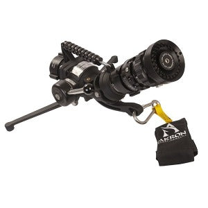 Akron Brass Akron Brass 3444 Canhão Monitor Portatil para água, vazão máxima 500 gpm (1892l/min), corpo em liga leve de alumínio, 1 entrada de 2 1/2" engate rápido, saída 2 1/2", rosca macho NH7,5 FPP, substitui o antigo 3443, produto importado, NCM 842430, Ficha Tecnica Datasheet