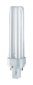 Osram Dulux D 26W/840 Lampada Fluorescente compacta, sem reator integrado à base, conforme NBR IEC 60901, 26W,temperatura da cor 4000K, fluxo luminoso 1800 lúmens, base G24d-3, NBR IEC 60061-1, bulbo com formato reto, produto importado, código NCM 853932, catalogo data sheet