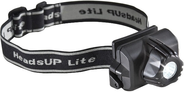 Pelican 2690 Z0 Lanterna HeadsUp Lite, para uso em capacete ou cabeça, hands-free, luz de LED de 74 lumens, classe I, II e III, Divisão 1, all-weather, IECEx, certificada para área de segurança, substituto do antigo modelo EXHT180, produto importado