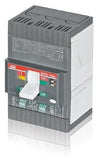 ABB 1SDA053147R1 Disjuntor em caixa moldada, tripolar, 800V, corrente nominal 3,2A, tensão isolamento (Ui) 800V, capacidade interrupção máxima 85kA, com disparador magnético fixo, acionamento por alavanca rotativa, NBR IEC 60947-2, produto importado, NCM 851190, ficha técnica data sheet