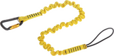 3M 1500047 Talabarte para Ferramenta, disponível na cor amarela, medidas 5/8" polegadas e 813 mm de comprimento, com mosquetão auto travante, capacidade de carga 6,8Kg, bungee, produto importado