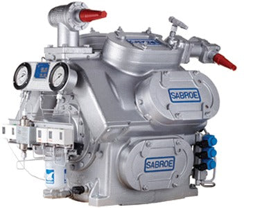 Sabroe SMC 116S MK4 Compressor Reciprocante, para uso com refrigerantes R22 e R134, 16 cilindros, dimensões 3737 x 1536 x 1445 mm, peso 1445 kg, SMC116SA105, código NCM 84143000, produto importado, ficha técnica catalogo