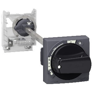 Schneider Electric Telemecanique GV2APN01 Manopla Acionamento Rotativa, TeSys GV2, IP54, preta, para GV2-P e GV2L, GV2AP01, Telemecanique, produto importado