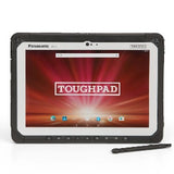 Panasonic FZ-A2A007GAM Tablet Toughpad, tela de 10", resolução 1920x1200 pixels, preto, Android 6.0, processador Intel Atom, 1,4GHz, memória interna 32GB, 4GB RAM, Bluetooth, Camera frontal 2MP e traseira 8MP, descontinuado substituido pelo novo modelo FZ-G1U1061VM-CB, produto importado