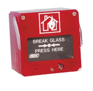 MEDC BG3W3SETR Acionador Manual, à prova de intempéries (weatherproof), 270 Ohm (Ω), duplo acionamento, acabamento externo na cor vermelho, produto importado, ítem com configuração especial, ficha técnica catalogo datasheet