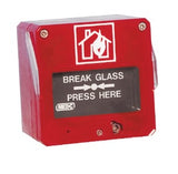 MEDC BG3W3SETR Acionador Manual, à prova de intempéries (weatherproof), 270 Ohm (Ω), duplo acionamento, acabamento externo na cor vermelho, produto importado, ítem com configuração especial, ficha técnica catalogo datasheet