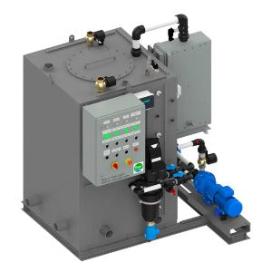 Evac 3999110 Bomba Centrifuga, para uso geral, backwash, horizontal, 1 estágio, impelidor semi-aberto, fluído esgoto, pressão de ponto de trabalho 2,99 kgf/cm², temperatura de operação 25°C, vazão 34m³/h, acionada por motor elétrico 2”x2” 460V, 60 Hz, trifásico, produto importado