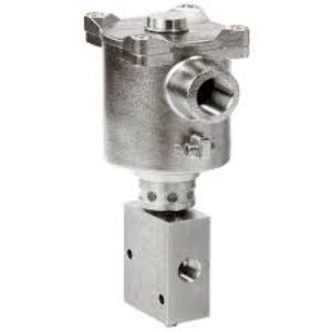 Burkert 456 496 Válvula Solenóide, extremidade da conexão rosca 1/4" NPT-M, 2/2 vias orifício interno 4mm, material do corpo aço inoxidável, tensão de alimentação 120 Vca potência 8 W, pressão máxima de operação 60 psi, instalação qualquer posição, grau de proteção IP 65-NBR IEC 60529, produto importado
