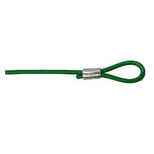 Pro-Lock WIRE-1.5MG Cabo Arame Aço Zincado, com cobertura em policloreto vinila, disponível nas cores verde, vermelho, amarelo e azul, comprimento 1,5m, produto importado