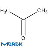 Merck 1000201000 Acetona (Propanona) Líquida, concentração princípio ativo mínimo 99,8% em volume, C3H6O para uso em cromatografia, frasco com 1L, densidade 20grC 0,79g/cm³, teor de água máxima 0,05%, acidez (CH3COOH) máxima 0,0002 meq/g, resíduo após evaporação máxima 2ppm, produto importado
