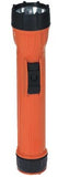 Bright Star 2224 Lanterna de Mão, uso industrial/segurança, material do corpo em policarbonato, cor laranja, lampada incandescente, foco fixo, 3x baterias tipo "D" Zinco, diametro 2.25" e comprimento 10.5" (polegadas), produto importado