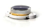 Sabik Carmanah M-550 Lanterna Maritima LED com painel solar, lente em policarbonato (vermelho, verde, amarelo, branco, e azul), alcance 0,5-1 milha náutica, controle remoto IR (infravermelho) para programação, IP68, IEC 60529, NCM 85131000, produto importado, ficha tecnica catalogo