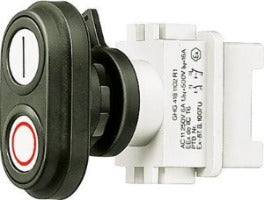 Cooper Crouse-Hinds CEAG GHG4188145R0001 Botoeira Duplo Acionamento, 250V, 500Y, contato normalmente fechado e aberto, diamentro do furo 31.5 mm, corpo em plástico, IP23, produto importado, ficha tecnica catalogo data sheet